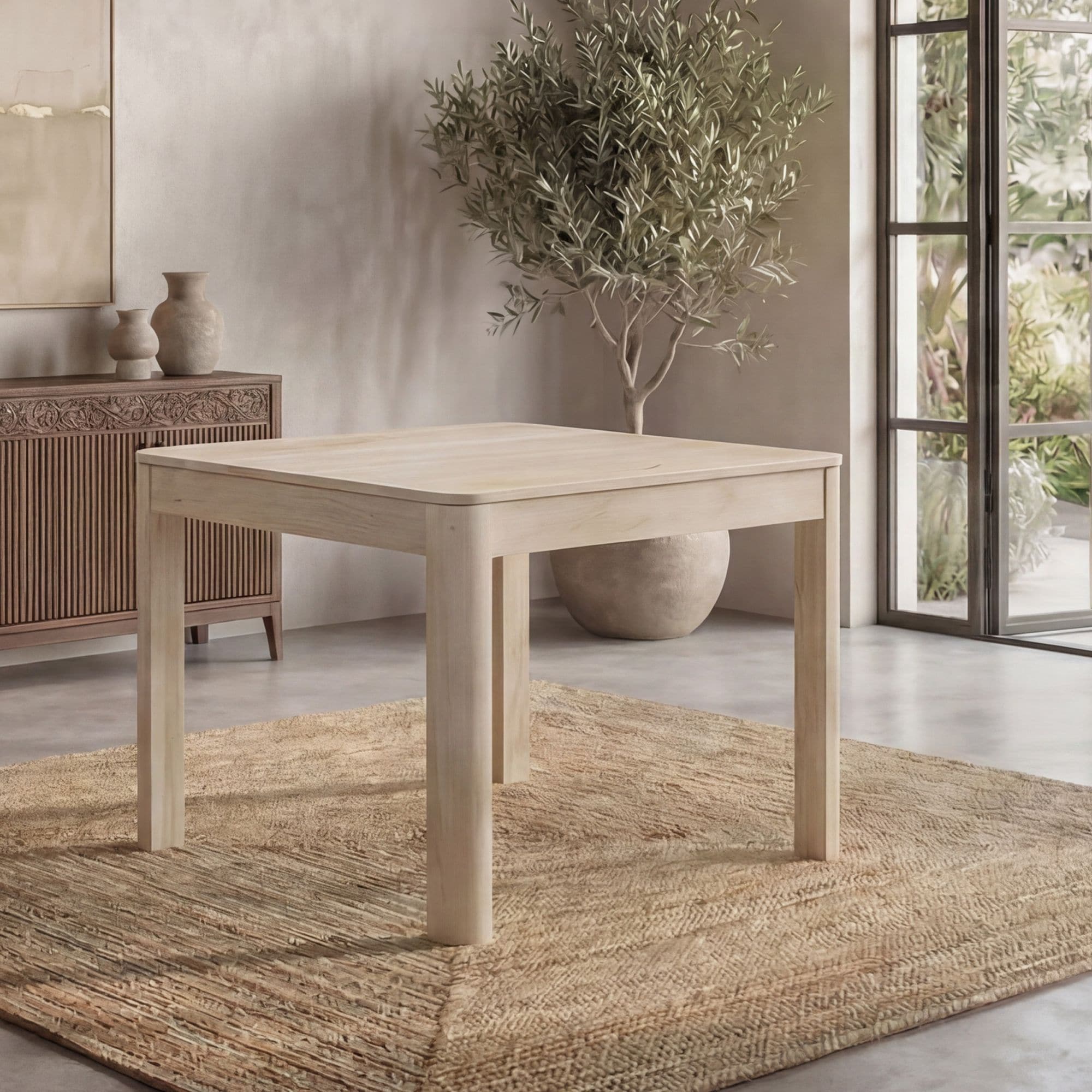 Esstisch Massivholz 80cm Esszimmertisch Bistrotisch K&uuml;chentisch 4 Personen Tisch - Bild 1