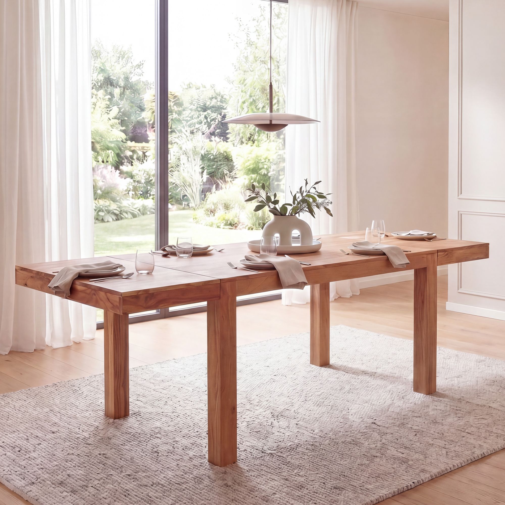 Esszimmertisch Erweiterbar 120 - 200cm Holz Massiv Esstisch K&uuml;chentisch Handmade - Bild 1