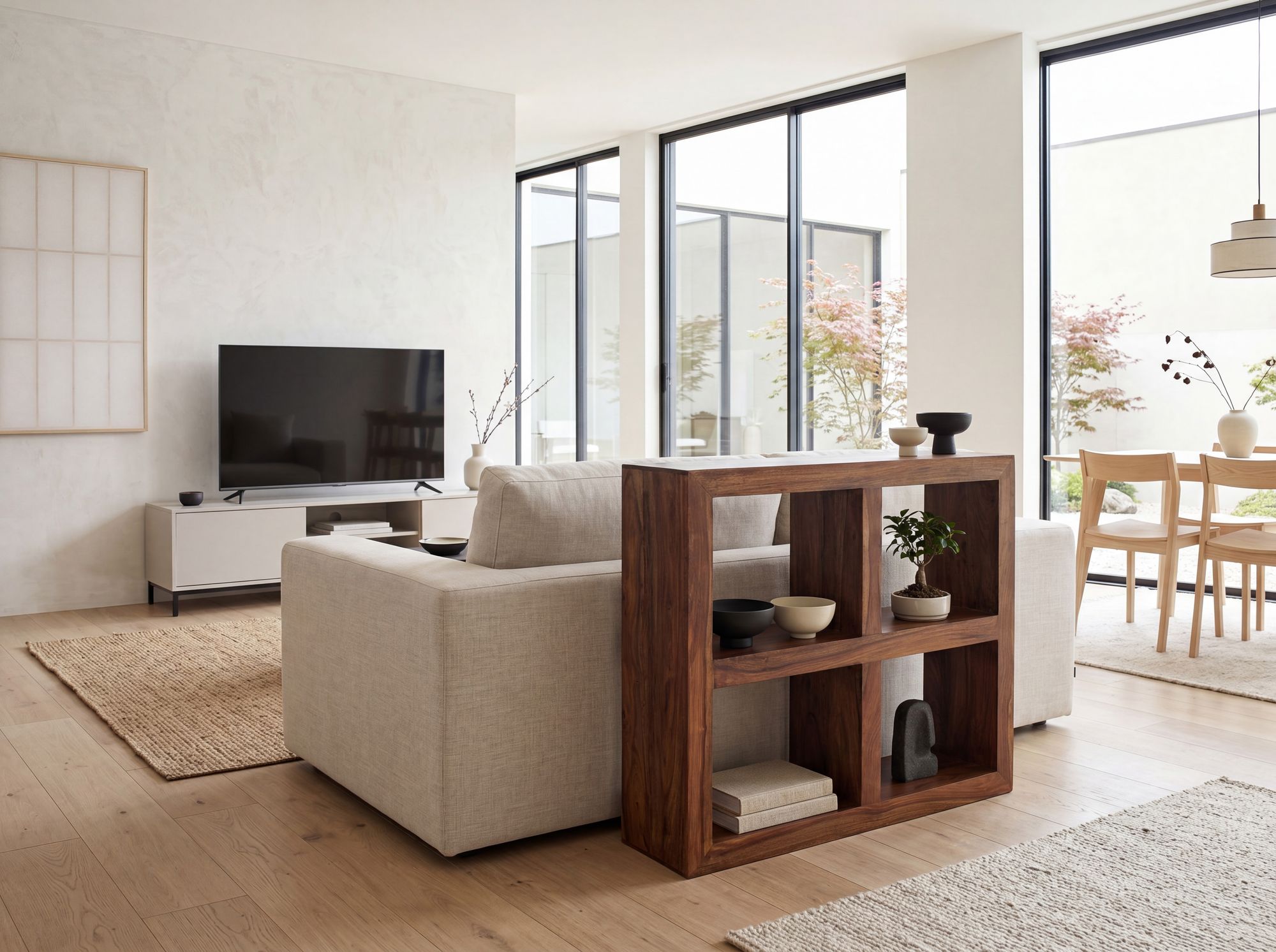 FineBuy Standregal Massivholz 82cm Holzregal Naturprodukt Beistelltisch Landhaus - Bild 1