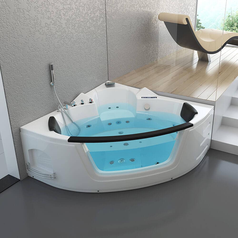 HOME DELUXE Whirlpool Badewanne mit Lichttherapie LAGUNA L - 157 x 157 cm - Bild 1