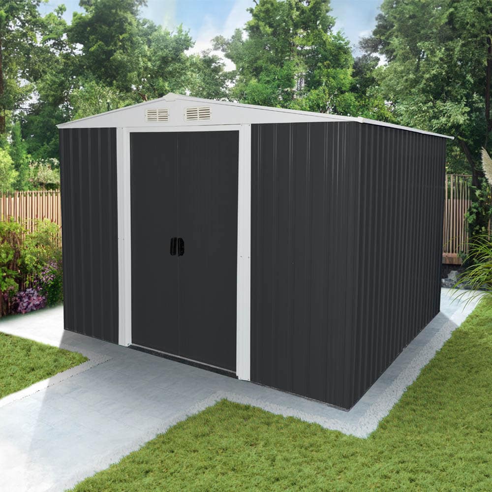 HOME DELUXE Ger&auml;teschuppen aus verzinktem Stahl BOHIO XXL - 257 x 313 cm - Bild 1