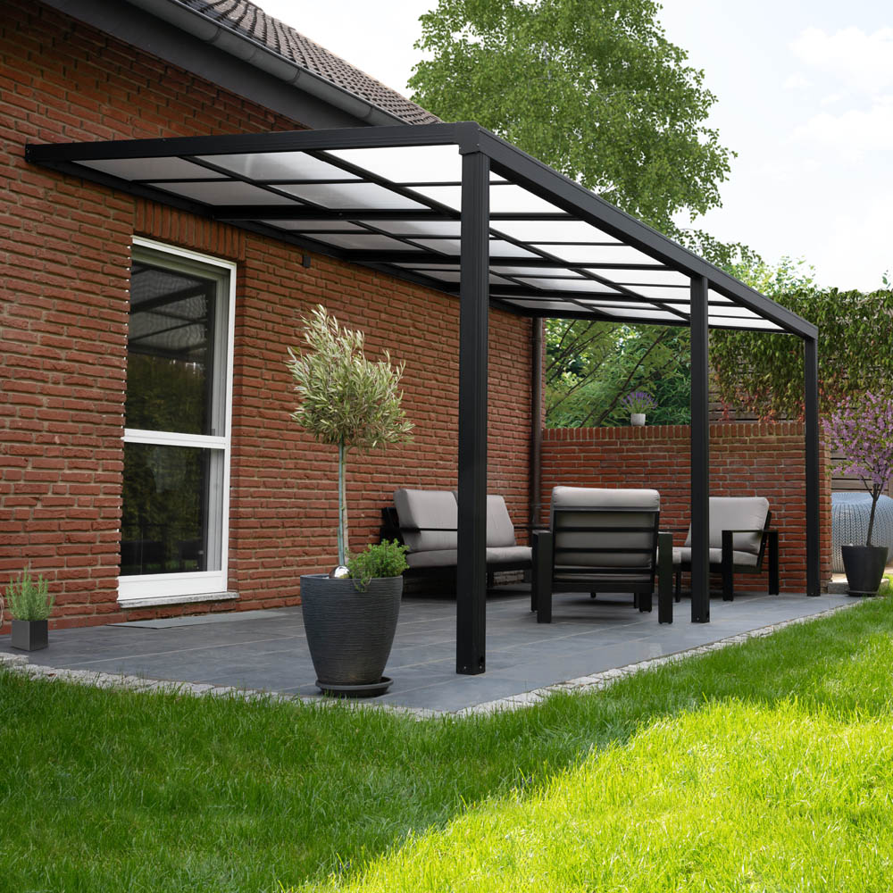 HOME DELUXE Terrassen&uuml;berdachung SOLIS DELUXE - 390 x 295 x cm Grau - Bild 1