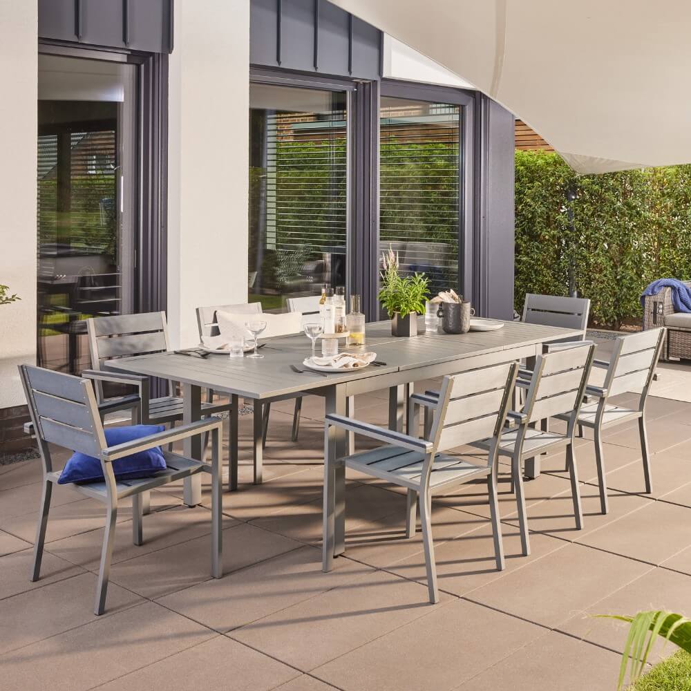 HOME DELUXE Garten-Sitzgruppe ausziehbar CASA MADERA - 160/240 x 100 cm - Bild 1