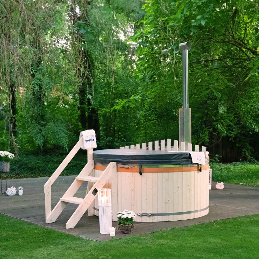 HOME DELUXE Hot Tub mit Ofen SKANDI M - &Oslash;180cm - Bild 1
