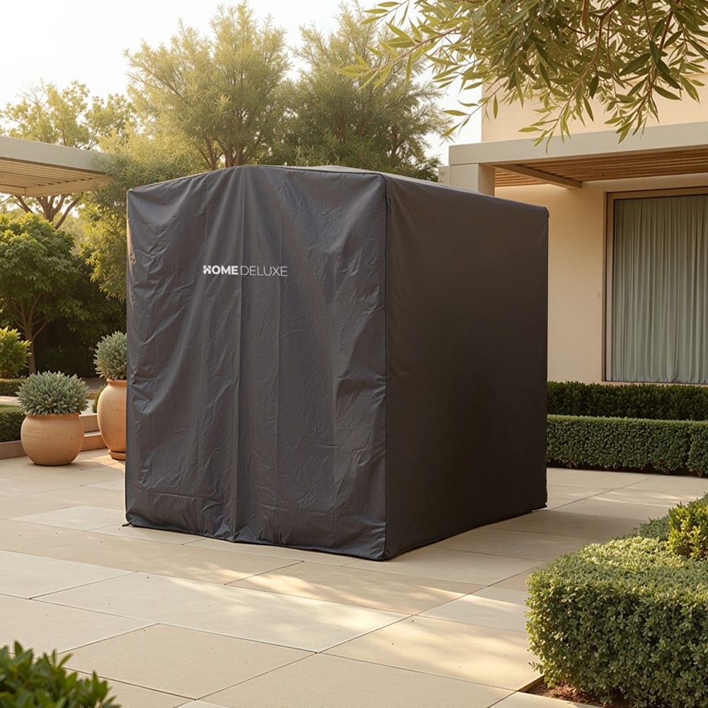 HOME DELUXE Abdeckung f&uuml;r Sonnenliege CAPE LYON - 208 x 188 cm Schwarz - Bild 1
