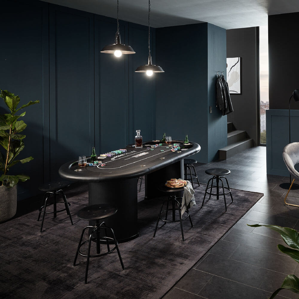 HOME DELUXE LED Pokertisch FULL HOUSE - F&uuml;r 9 Personen - Bild 1
