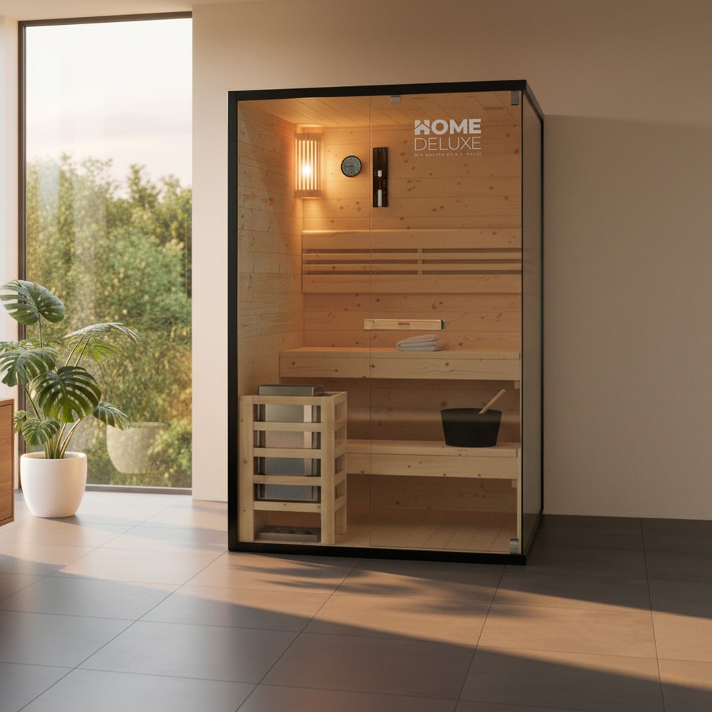 HOME DELUXE Traditionelle Sauna SHADOW M - 120 x 120 cm f&uuml;r 2 Personen - Bild 1