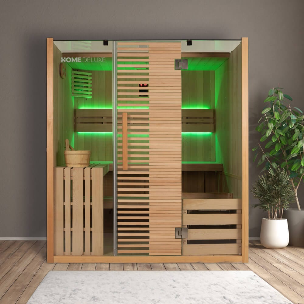 HOME DELUXE Traditionelle Sauna OMAHA - 180 x 150 cm f&uuml;r 4 Personen - Bild 1