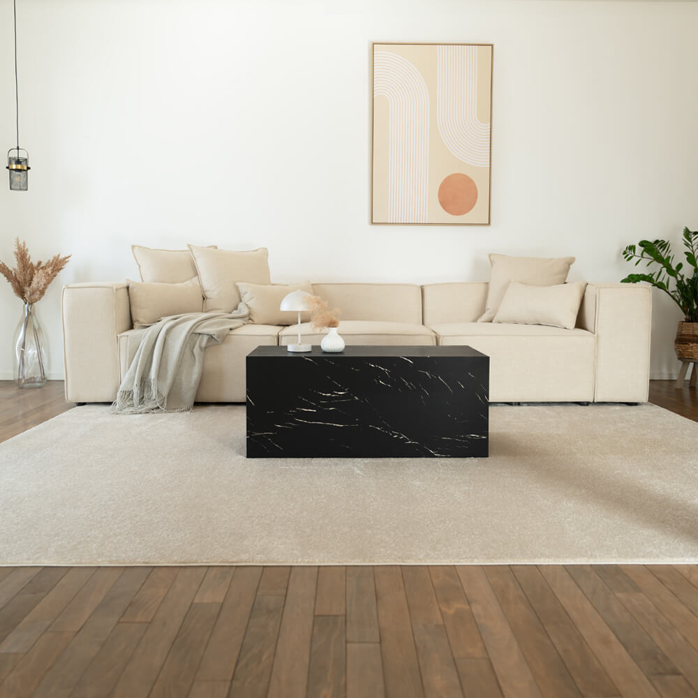 HOME DELUXE Modulares Sofa VERONA M - 327 x 120 cm Beige - Bild 1