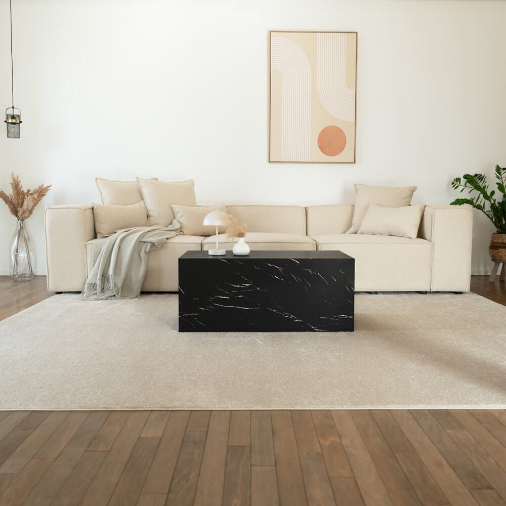 HOME DELUXE Modulares Sofa VERONA M - 327 x 120 cm Beige