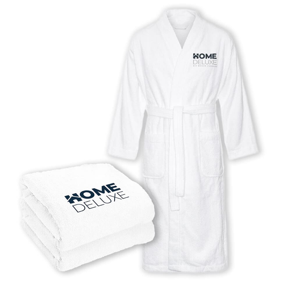 HOME DELUXE Sauna-Set Bademantel und Handt&uuml;cher NOA L - Bild 1