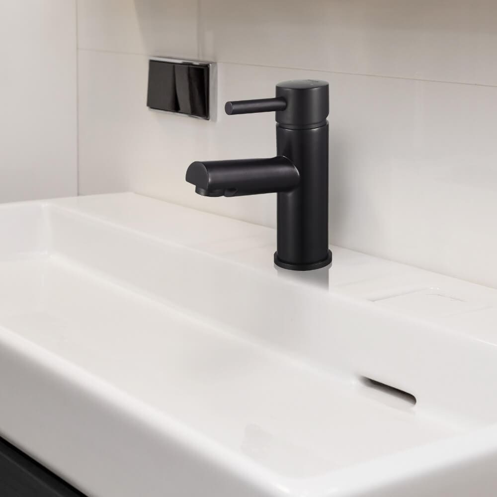 HOME DELUXE Waschtischarmatur FLOWY &ndash; Schwarz - Bild 1