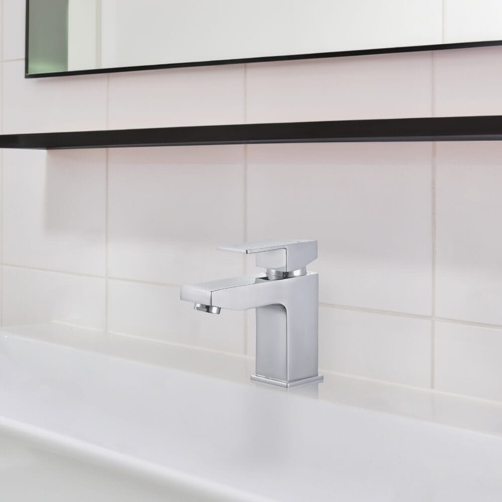HOME DELUXE Waschtischarmatur aus Messing AQUATIC - Chrome - Bild 1