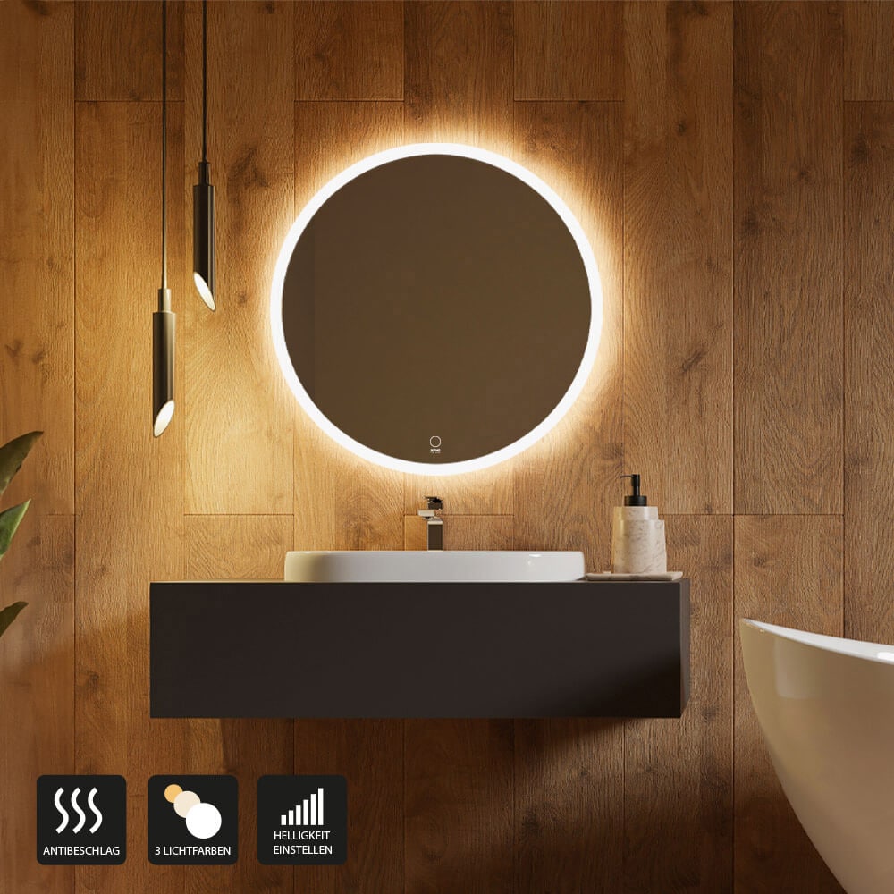 HOME DELUXE LED-Spiegel Rund EMMI &ndash; 60 cm - Bild 1