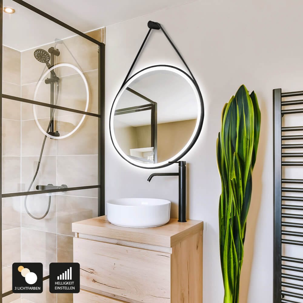 HOME DELUXE LED-Spiegel Rund inkl. Aufh&auml;ngung FIANA &ndash; 60 cm - Bild 1