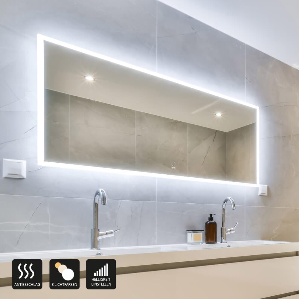 HOME DELUXE LED-Spiegel Rechteckig NOLA &ndash; 120 x 70 cm - Bild 1