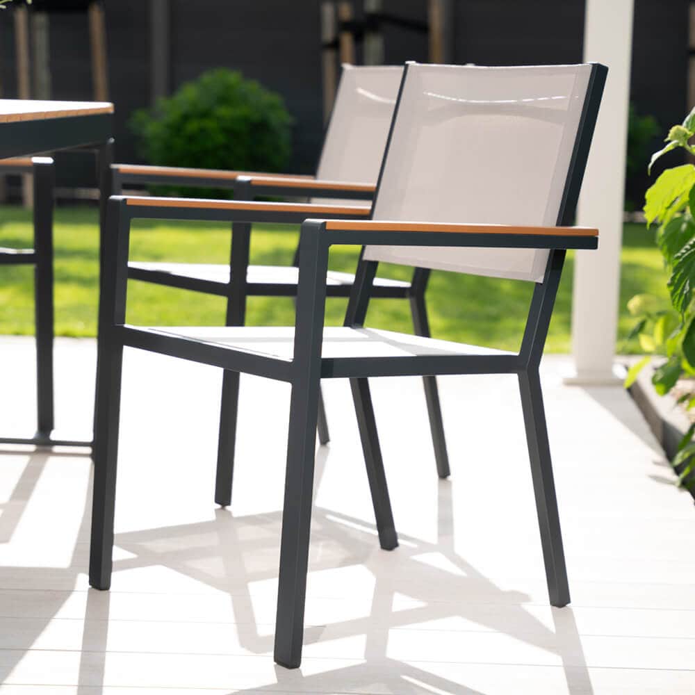 HOME DELUXE Gartenstuhl stapelbar SEDIA - 6erSet - Bild 1