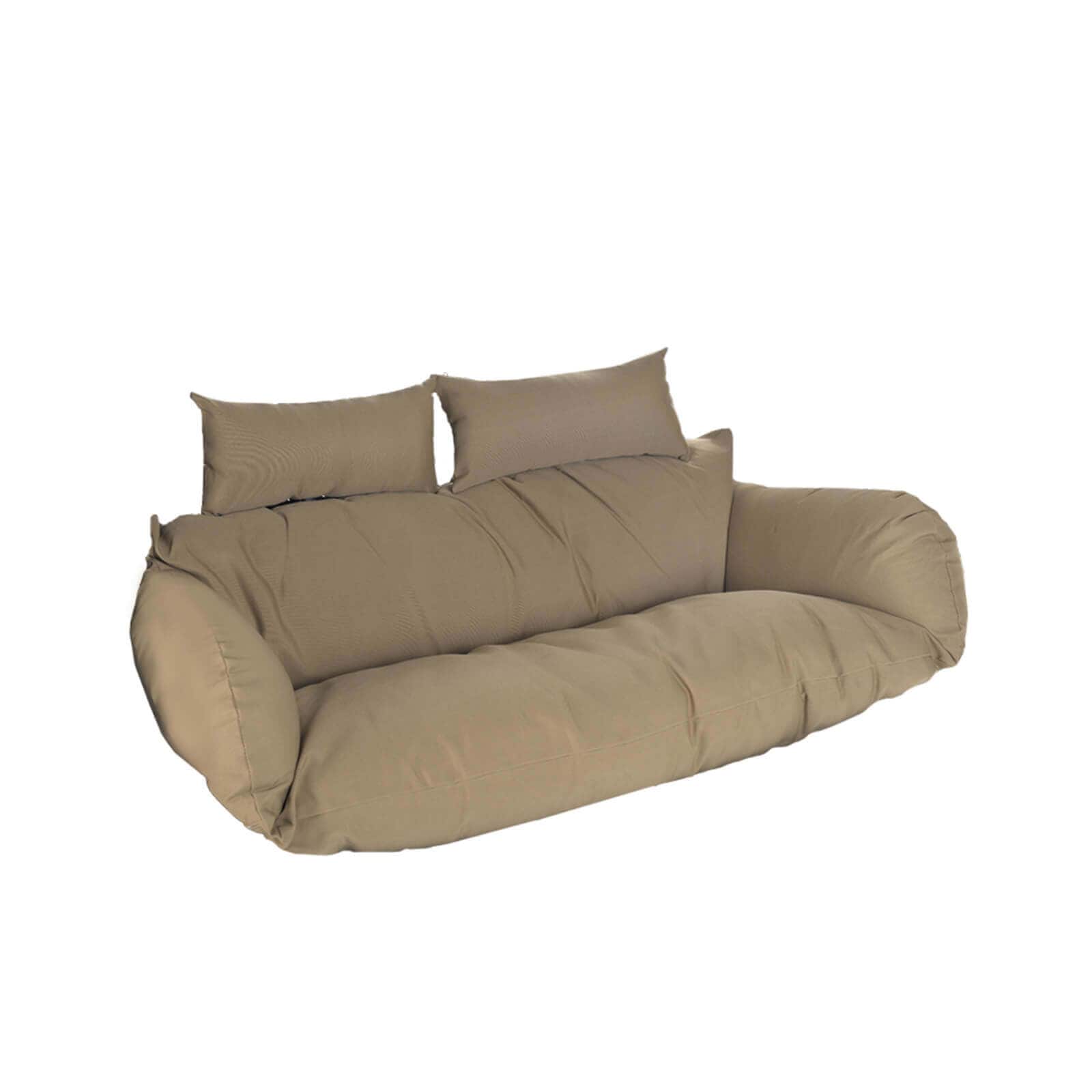 HOME DELUXE Polyrattan H&auml;ngesessel Kissen TWIN - Braun - Bild 1