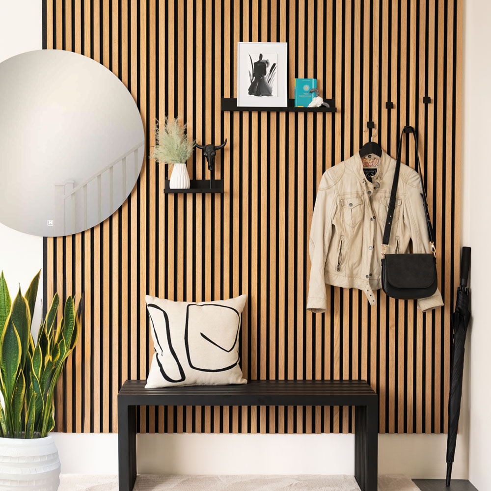 HOME DELUXE Regal f&uuml;r Akustikpaneel RESONA - 50 x 5 cm Schwarz - Bild 1
