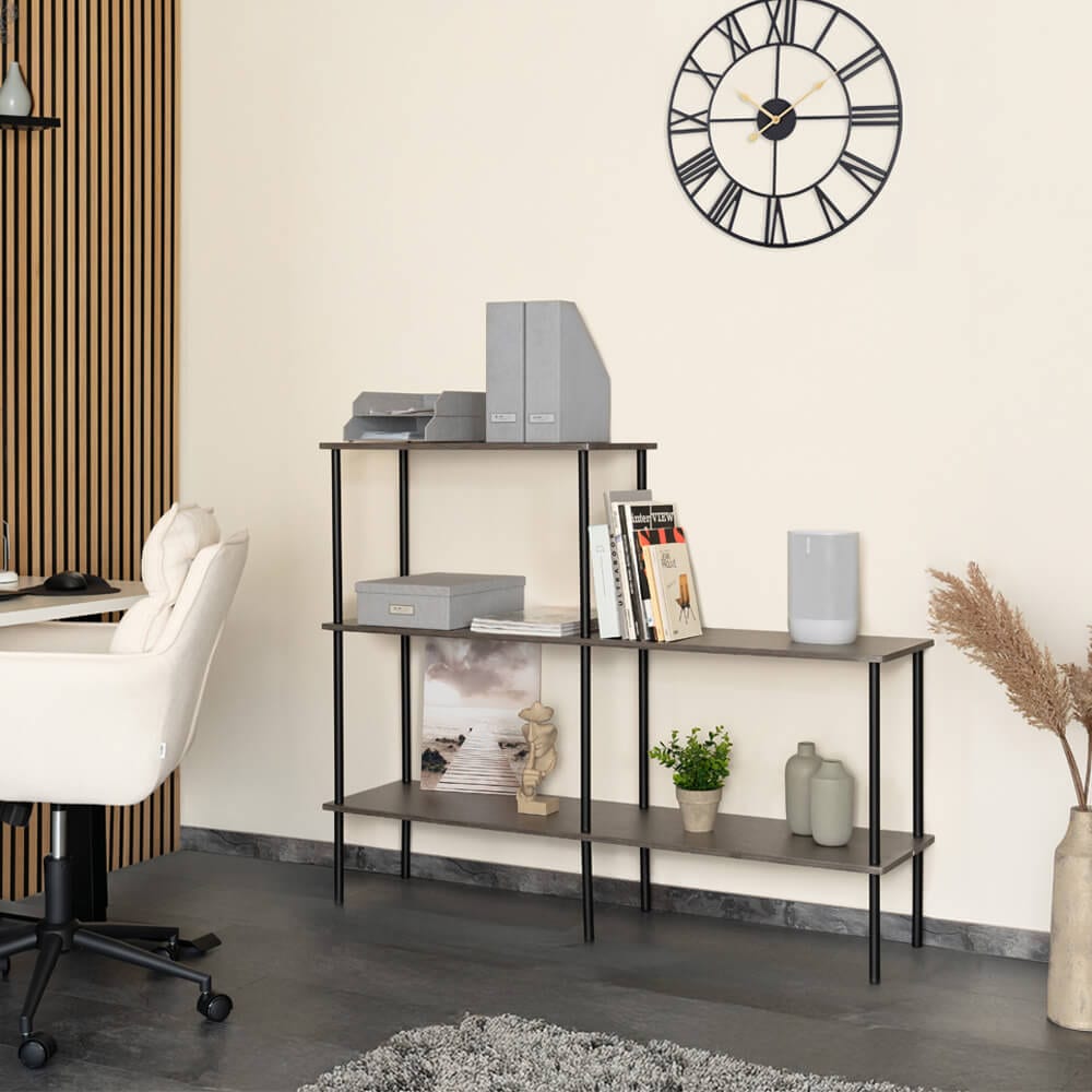 HOME DELUXE Regal INDU Dark Oak -&nbsp;140 x110 cm - Bild 1