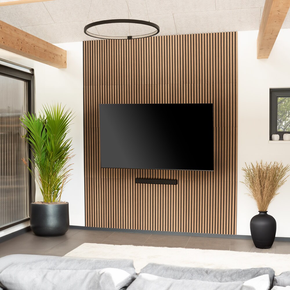 HOME DELUXE Akustikpaneel SONIC - 240 x 40 cm Oiled Oak