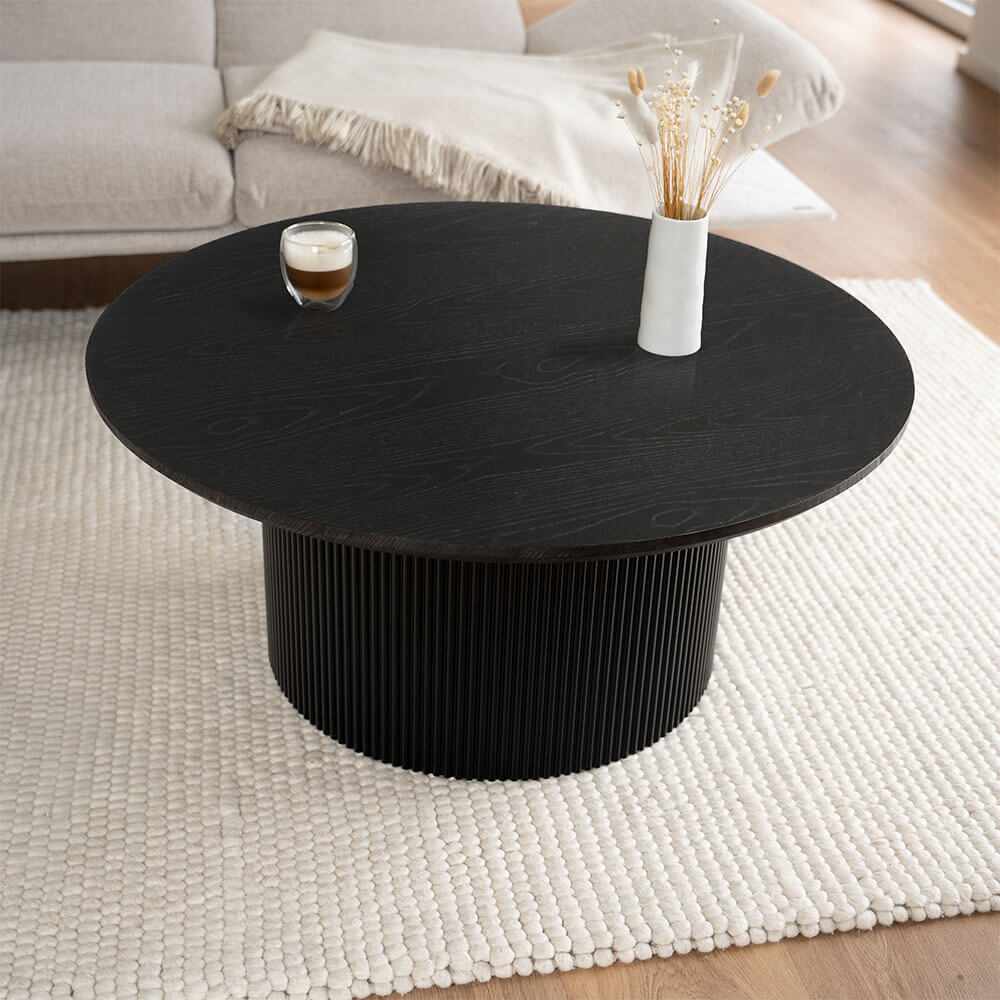 HOME DELUXE Couchtisch Rund ADELINA Dark Oak - Bild 1