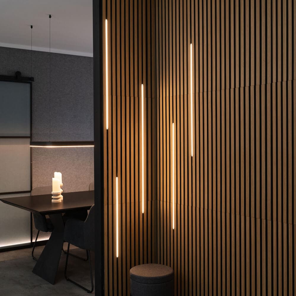 HOME DELUXE LED Lichtleiste f&uuml;r Akustikpaneel NOX - Erg&auml;nzungsset 2 x 100 cm - Bild 1