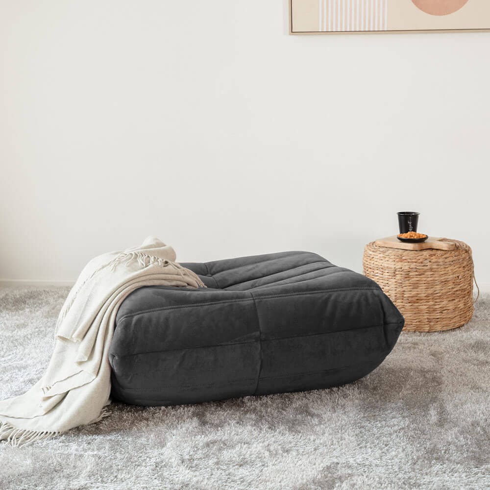 HOME DELUXE Relaxsessel Hocker CHILL - Beige - Bild 1