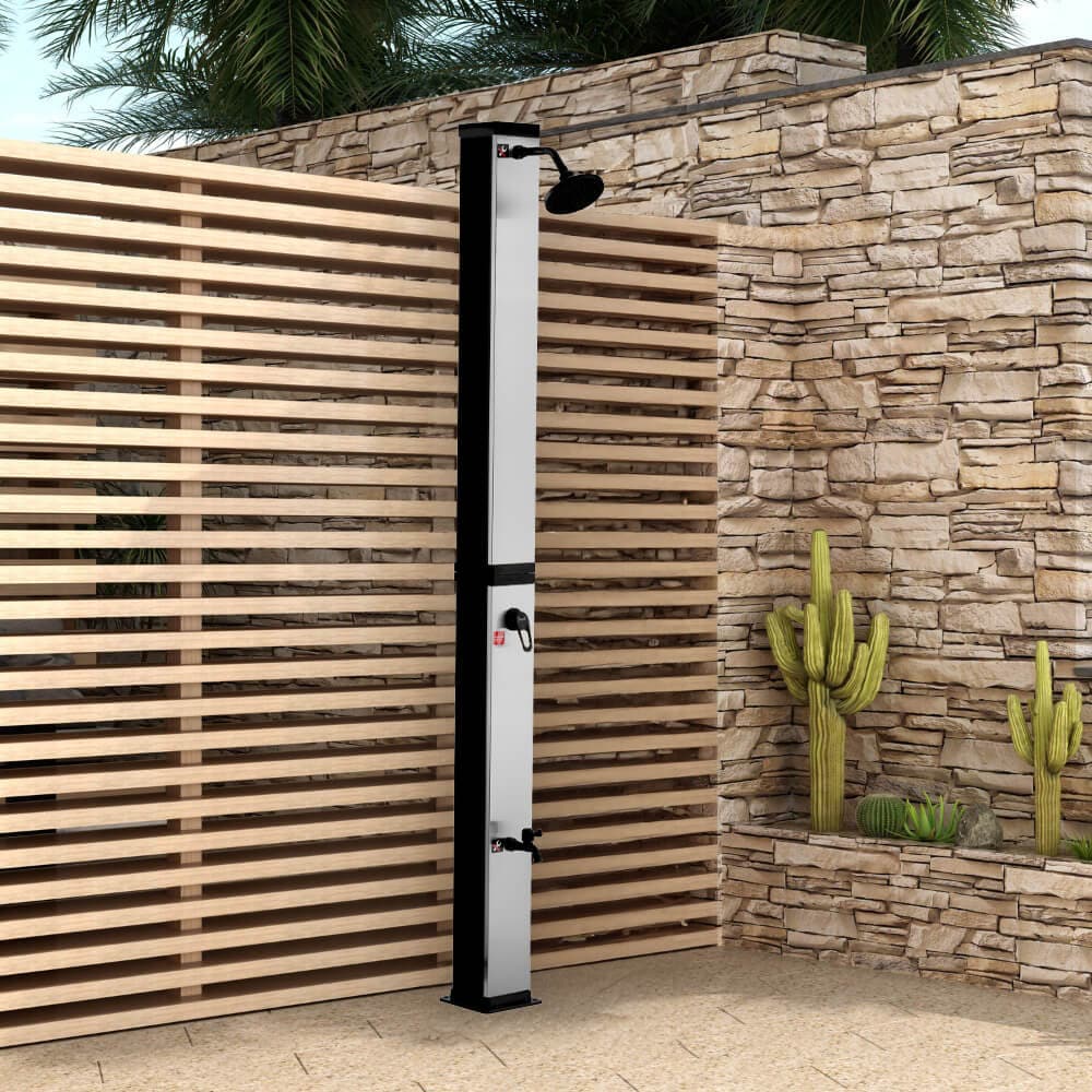 HOME DELUXE Solardusche OLYMP - Schwarz Matt - Bild 1