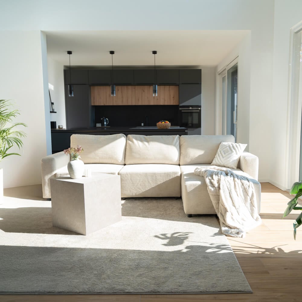 HOME DELUXE Modulares Schlafsofa VINA Beige - 210 x 92 cm - Bild 1