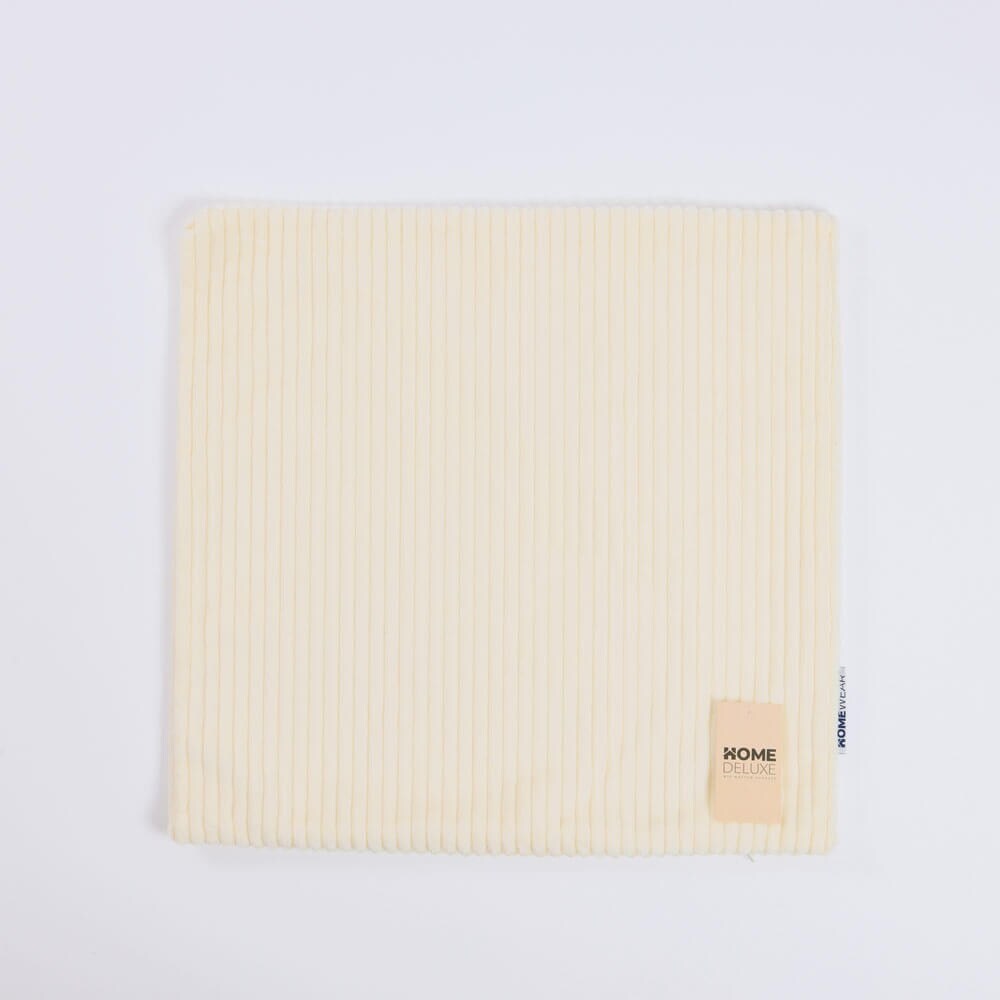 HOME DELUXE Cord Kissenbezug LILO - Creme - Bild 1