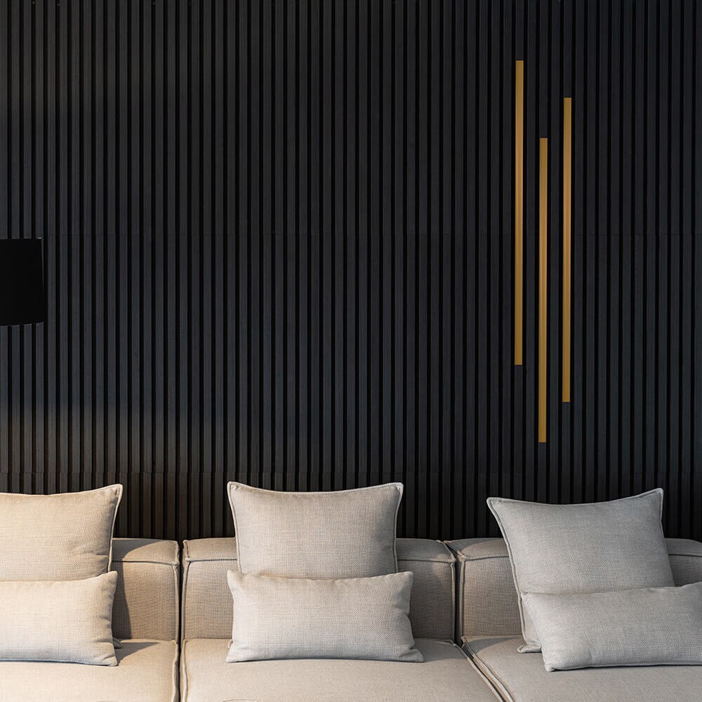 HOME DELUXE Dekoleiste für Akustikpaneel FIRE 3er Set - 110 cm