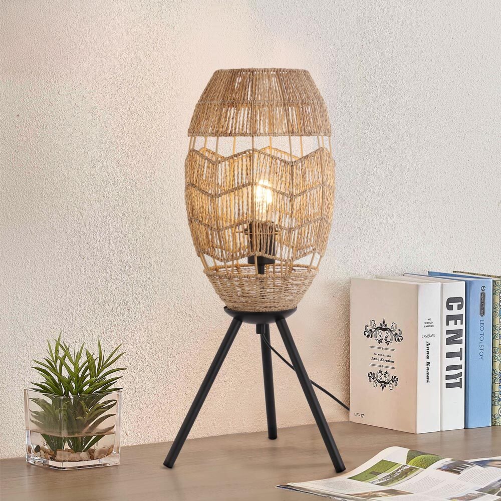 HOME DELUXE Tischlampe aus Jute KIKO - Natur - Bild 1