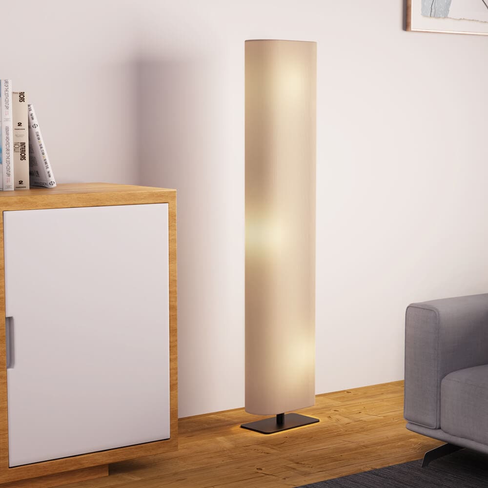 HOME DELUXE Kleine Tischlampe SUKO - Beige - Bild 1