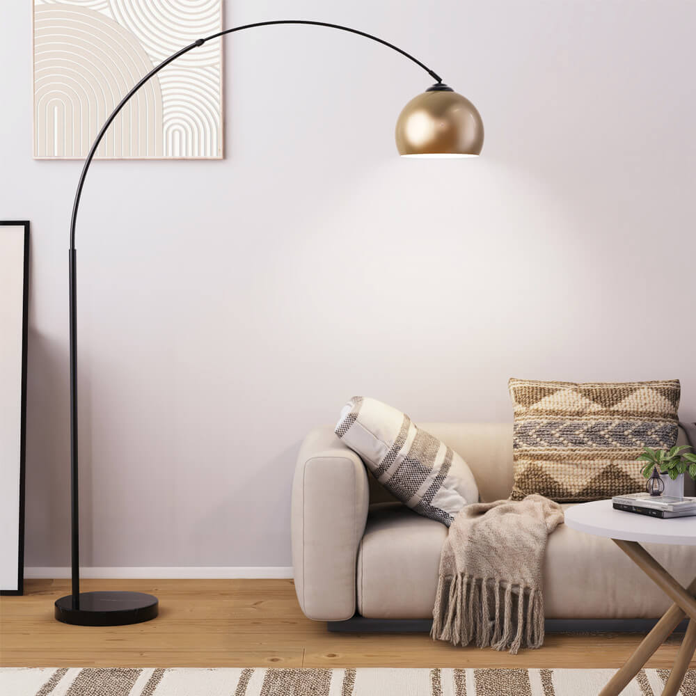 HOME DELUXE Bogenlampe aus Metall TALIA - Gold - Bild 1