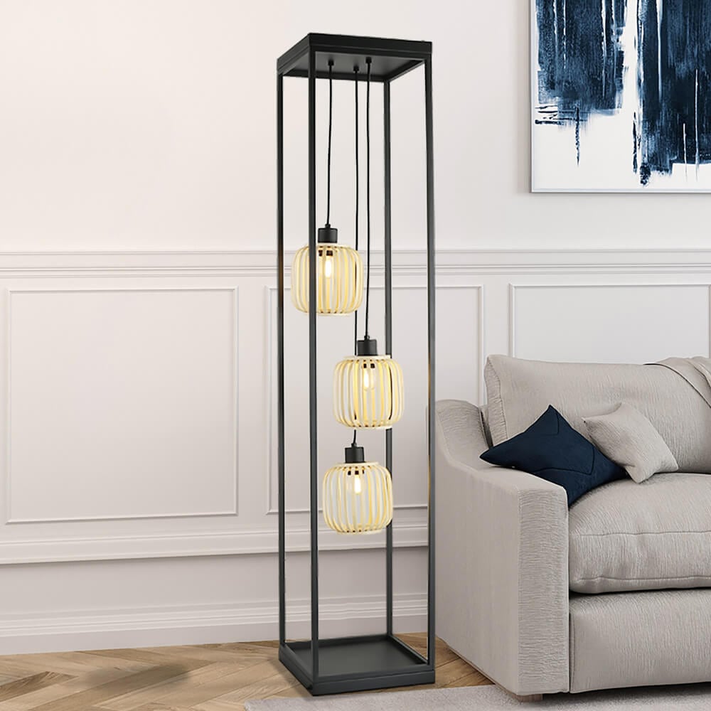 HOME DELUXE Stehlampe ZITA - Schwarz - Bild 1