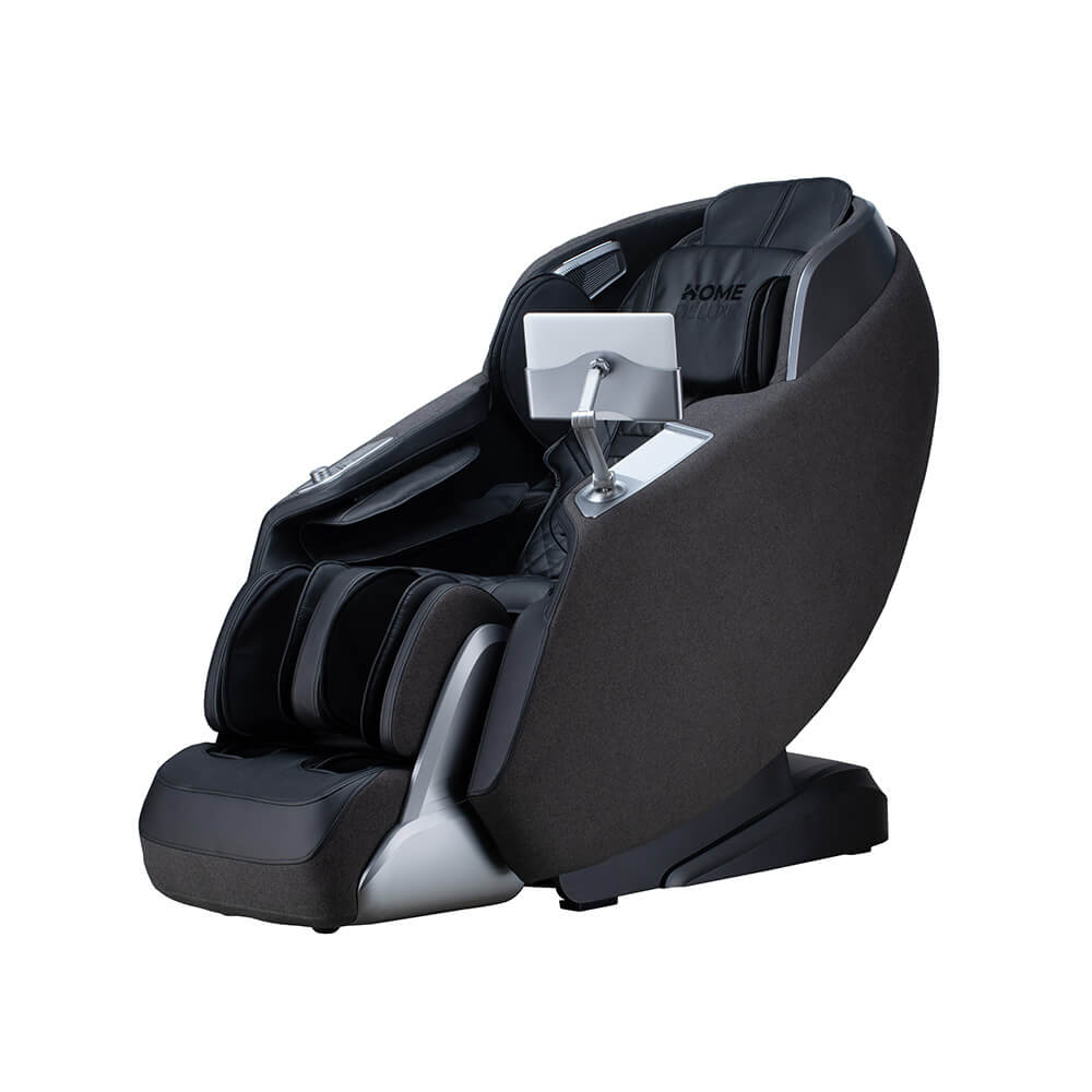HOME DELUXE Massagesessel ALVINA mit Premium Webstoffpolsterung - Grau - Bild 1