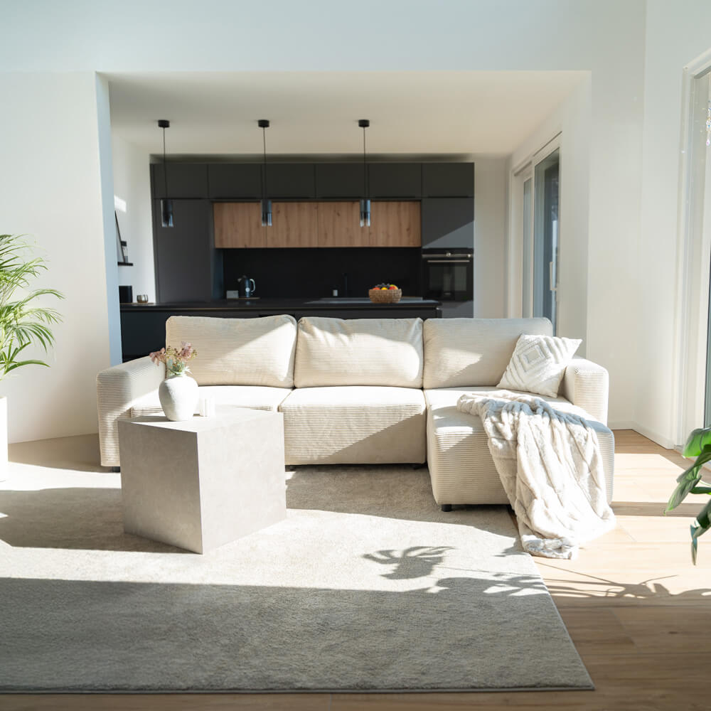 HOME DELUXE Modulares Schlafsofa VINA Beige - 295 x 168 cm - Bild 1