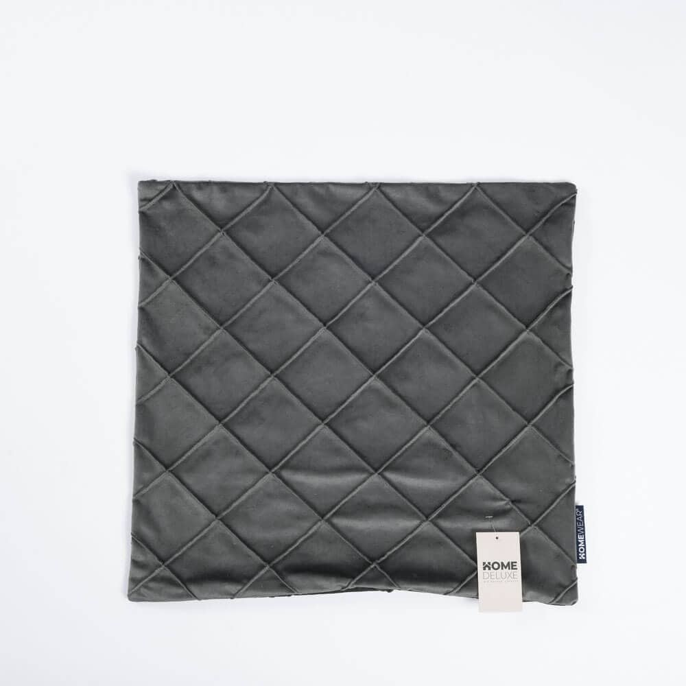 HOME DELUXE Karo Kissenbezug LORI mit Kissenf&uuml;llung - Beige - Bild 1