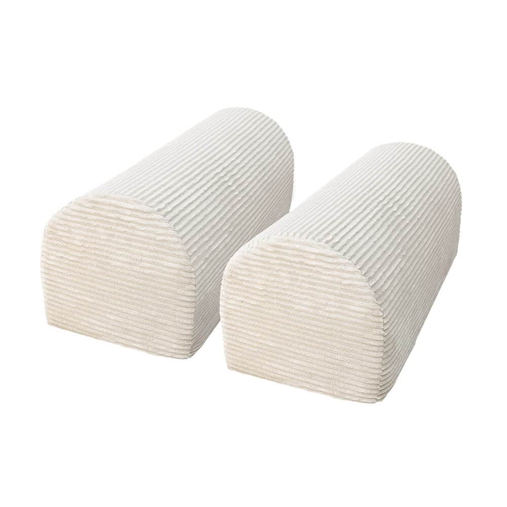 HOME DELUXE Zubeh&ouml;r Spielsofa LIV Cord Beige -  Halbrunde Kissen - Bild 1