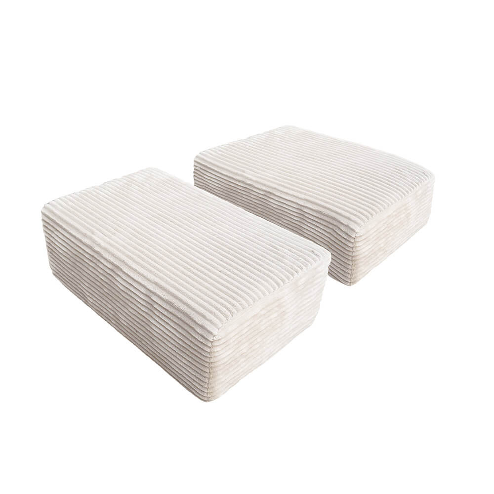 HOME DELUXE Zubeh&ouml;r Spielsofa LIV Cord Beige - Rechteckiges Kissen - Bild 1