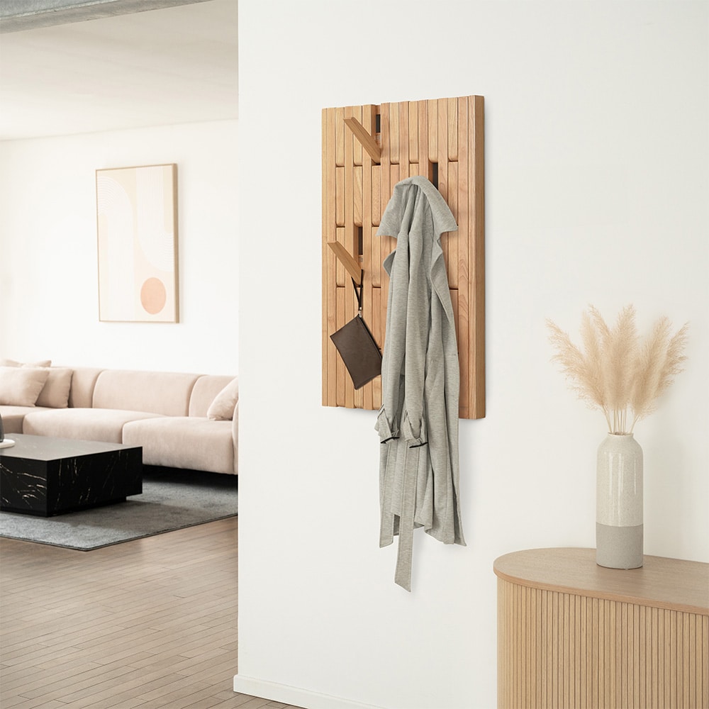 HOME DELUXE Garderobenpaneel QUEST Wei&szlig; - 55 x 4 x 105 cm - Bild 1