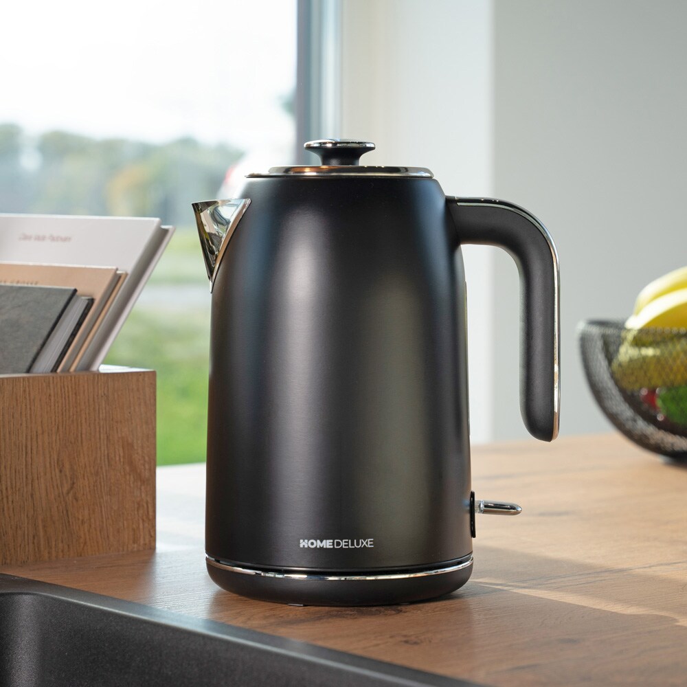 HOME DELUXE Wasserkocher NOBLE - Matt Schwarz - Bild 1