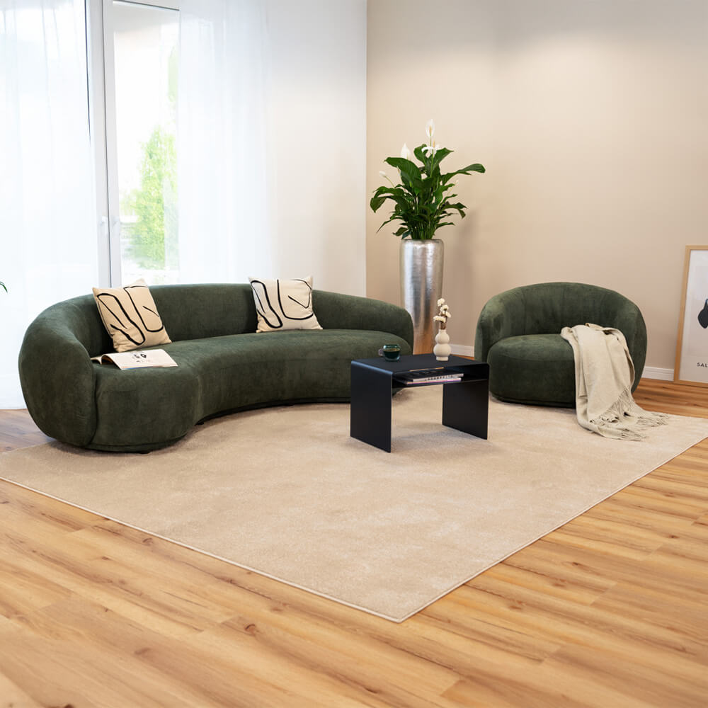 HOME DELUXE Lounge Set CASARA - Webstoff Dunkelgr&uuml;n - Bild 1