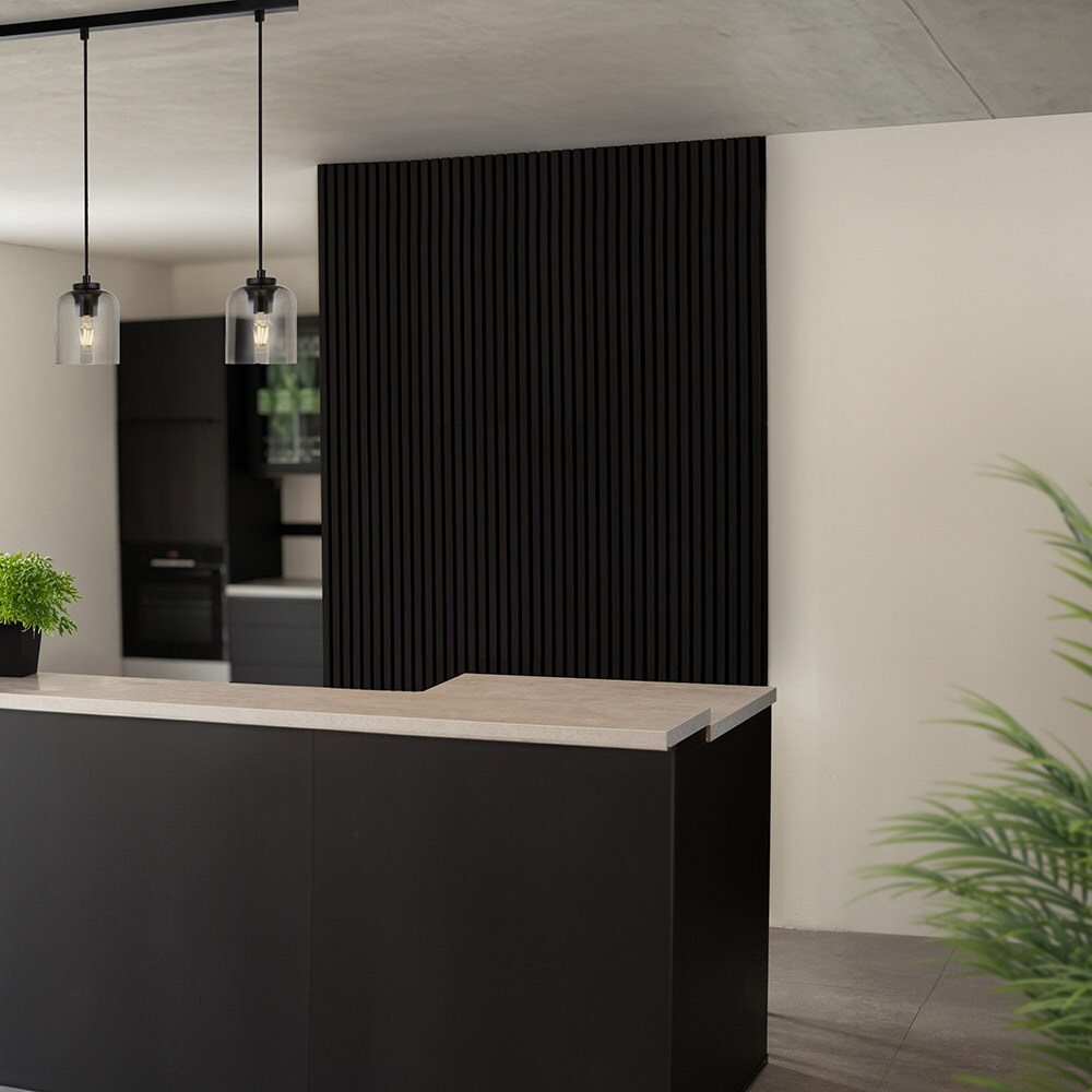 HOME DELUXE Akustikpaneel SONIC - 240 x 40 cm Deep Black