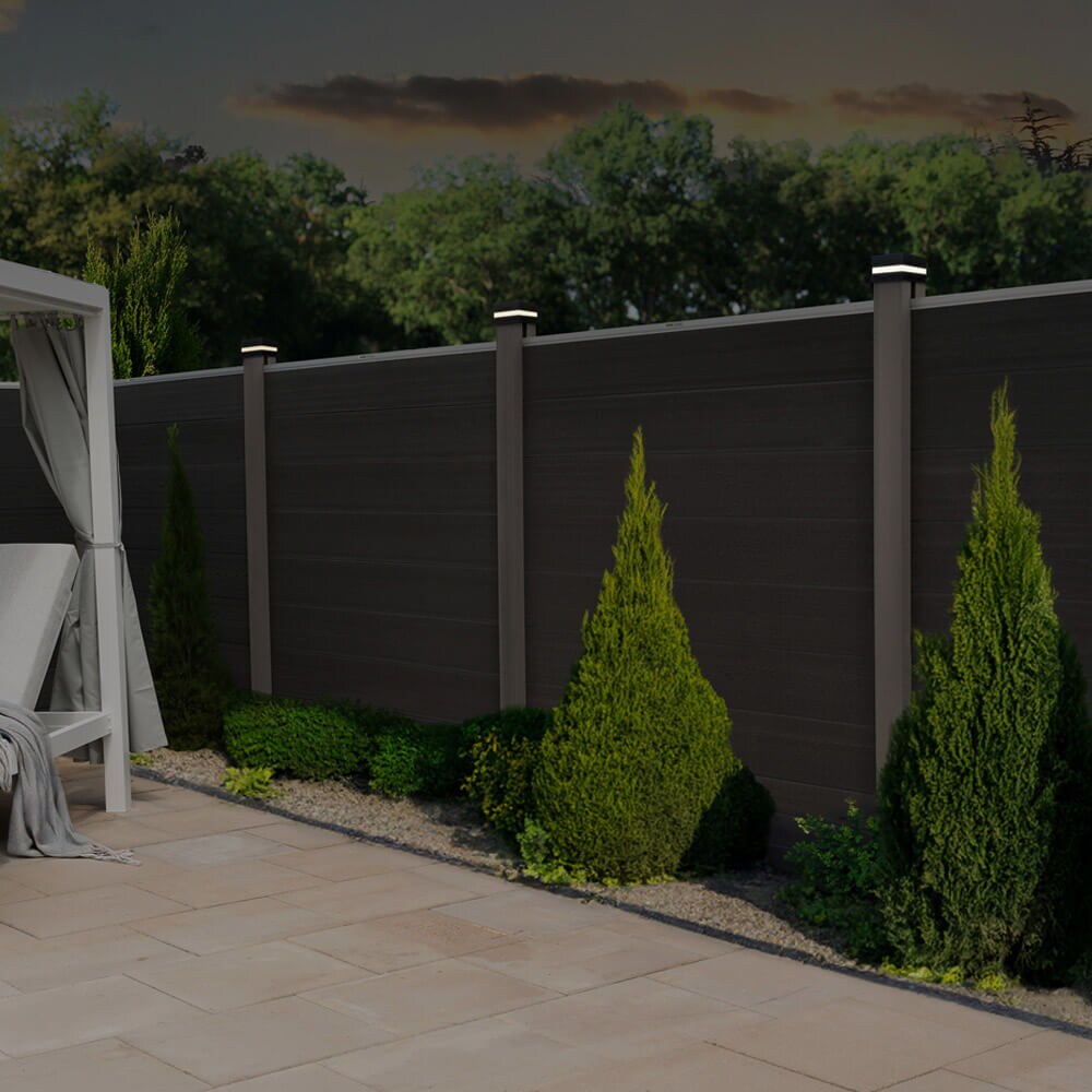 HOME DELUXE Pfostenabdeckung mit Solar LED Beleuchtung CALLUX COVER -  1er Set - Bild 1