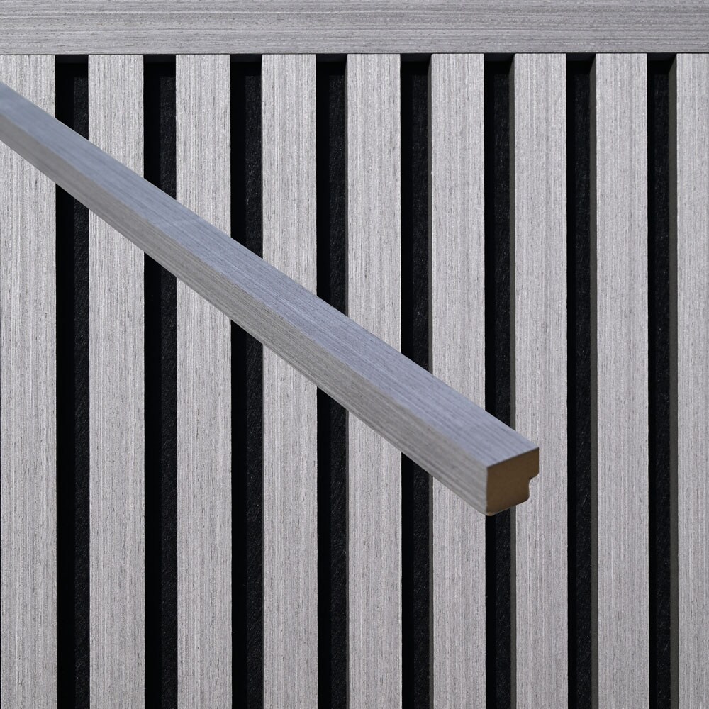 HOME DELUXE Abschlussleiste für Akustikpaneel ENDO Grey Oak - 240 cm - Menge: 3