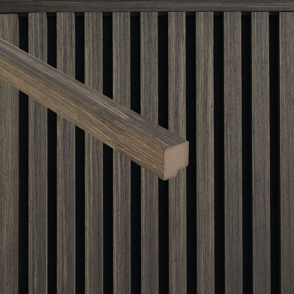 HOME DELUXE Abschlussleiste für Akustikpaneel ENDO Smoked Oak - 240 cm - Menge: 5
