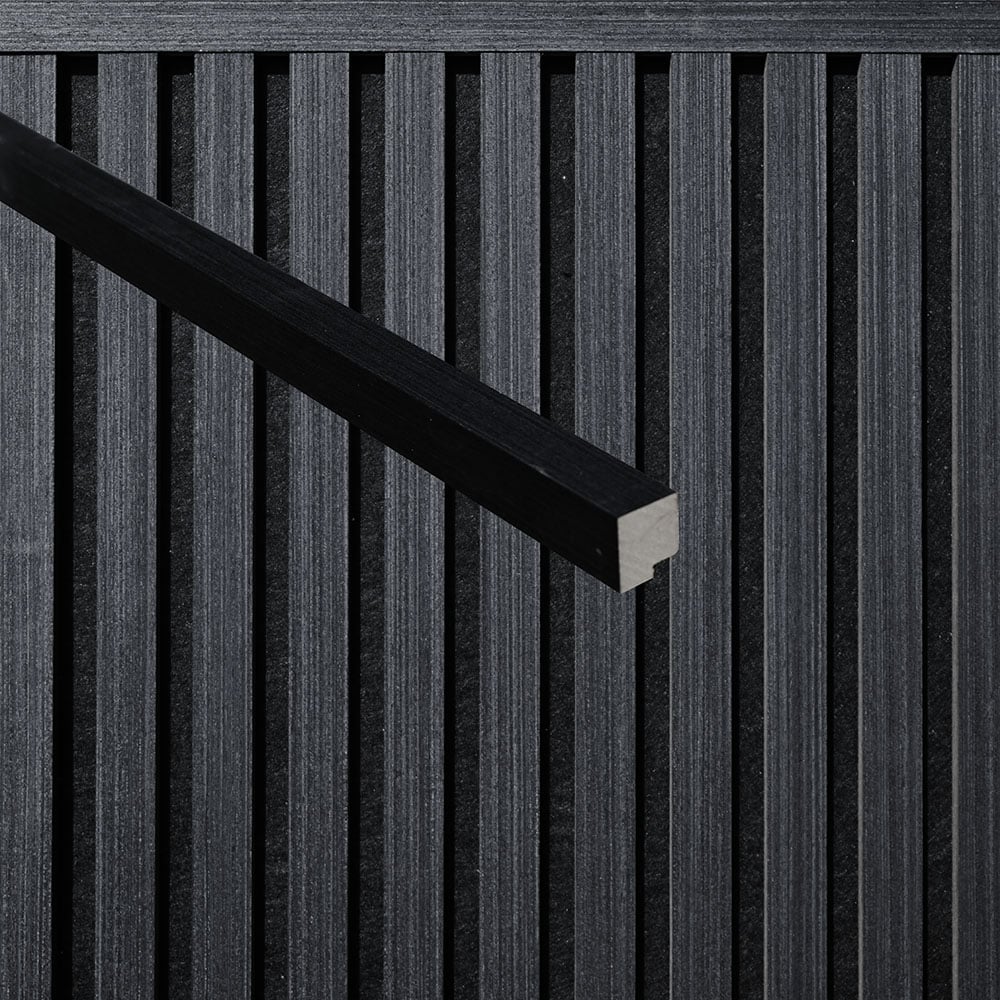HOME DELUXE Abschlussleiste f&uuml;r Akustikpaneel ENDO Black Oak - 80 cm - Menge: 1 - Bild 1