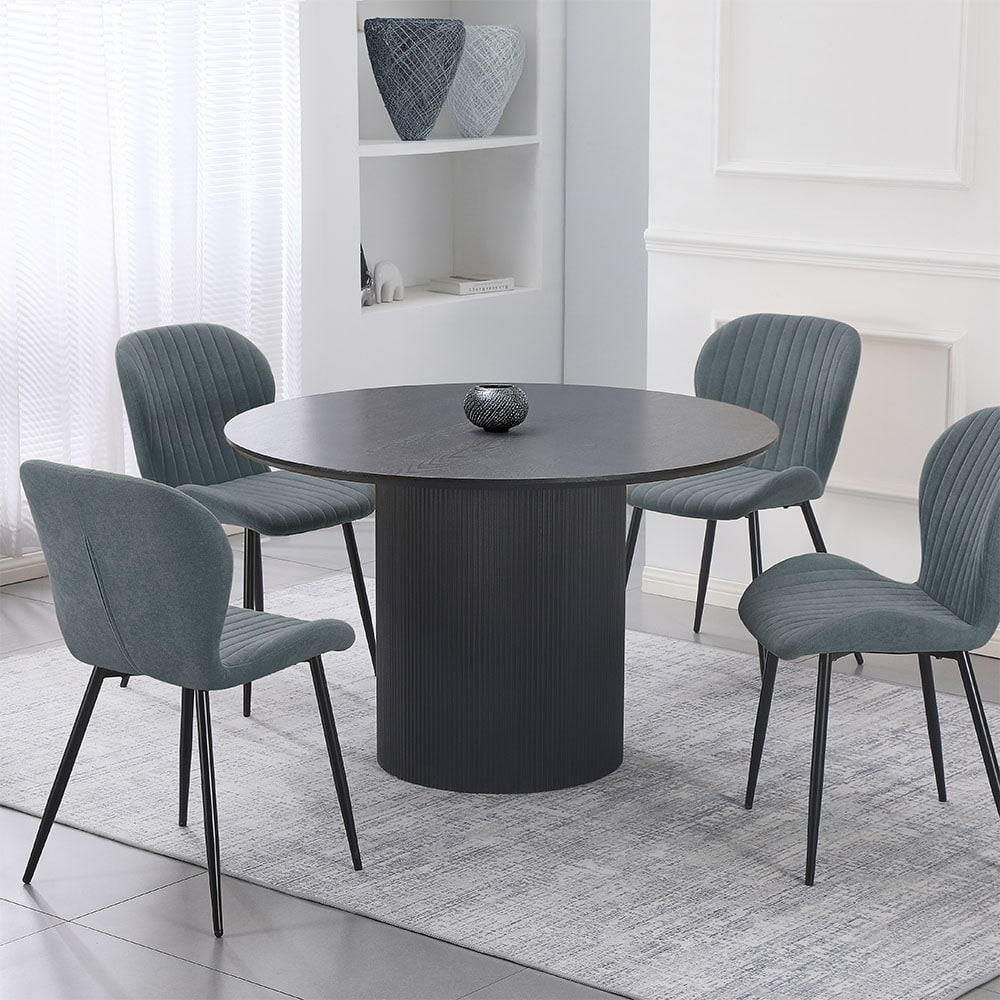 HOME DELUXE Esstisch Rund CAMILLO - Dark Oak
